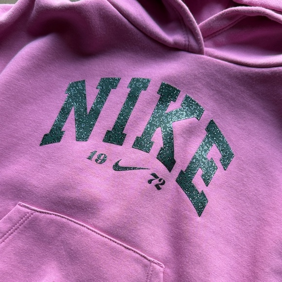 Nike Kids Pink Pullover Hoodie - 4T - Picture 2 of 5